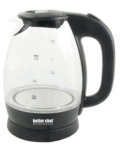 Better Chef 1.7-liter Glass Cordless Kettle With Led In Black