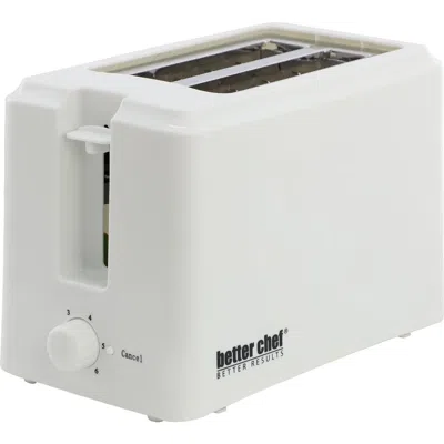Better Chef 2 Slice Cool Touch Toaster W/ 6 Browning Levels In White