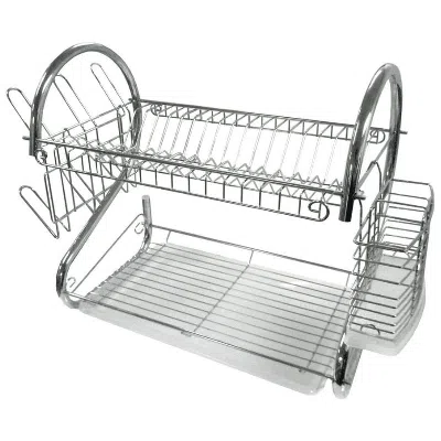Better Chef 22" 2-level Chrome-plated S-shaped Dish Rack In Multi
