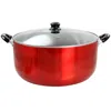Better Chef 24 Quart Heavy Gauge Aluminum Dutch Oven In Red In Red