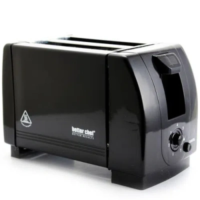 BETTER CHEF BETTER CHEF 2-SLICE BLACK TOASTER