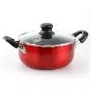 Better Chef 3-quart Metallic Red Aluminum Dutch Oven With Glass Lid In Red