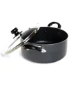Better Chef 3-quart Heavy-gauge Aluminum Dutch Oven With Glass Lid In Grey