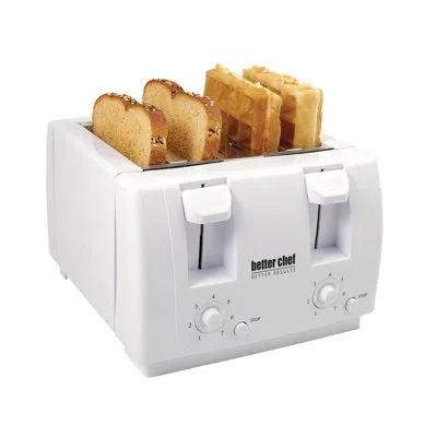Better Chef 4 Slice Toaster With Dual-control In White