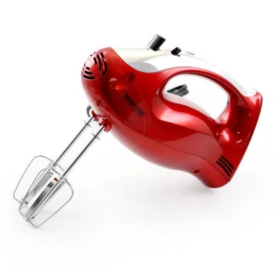 Better Chef 5 Speed Hand Mixer In Red