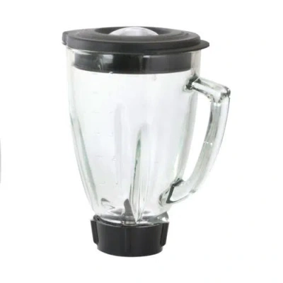 Better Chef 6 Piece 48 oz Round Blender Glass Jar Replacement Kit In Black