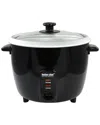 Better Chef 8-cup Black Rice Cooker With Cup & Paddle In Black