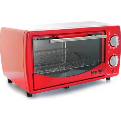 Better Chef 9 Liter Toaster Oven Broiler In Red