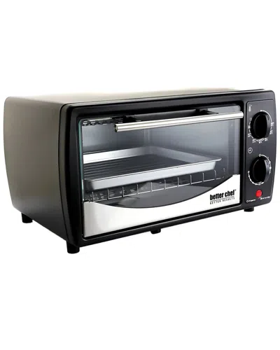 Better Chef 9-liter Toaster Oven Broiler With Stainless Front Panel In Black