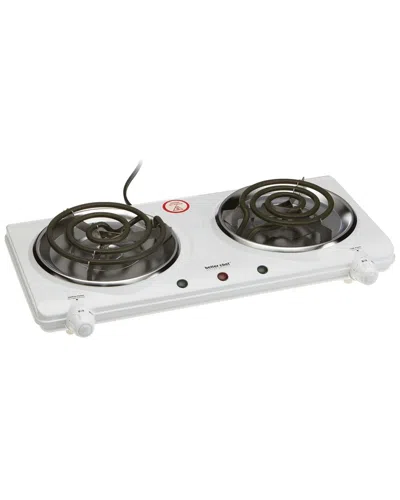 BETTER CHEF BETTER CHEF BASIC DOUBLE BURNER WITH WHITE ENAMEL FINISH