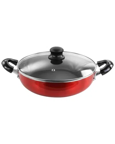 Better Chef 10in Aluminum Non-stick Deep Fryer In Red