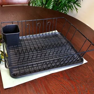 Better Chef Countertop Dish Rack In Black