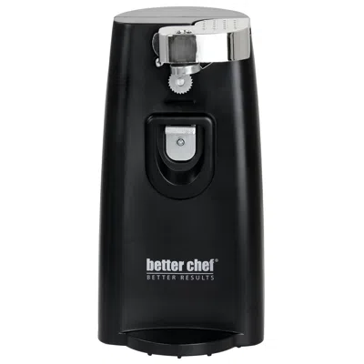 Better Chef Deluxe Electric Can Opener With Built In Knife Sharpener And Bottle Opener In Black Deluxe Electric Can Opener With Built In Knife Sharpener And Bottle Opener In Black