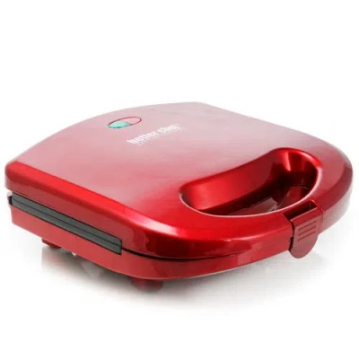 Better Chef Panini Press Sandwich Maker And Grill In Red