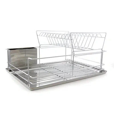 Better Chef Stainless Steel 2 Tier Dish Rack In Silver