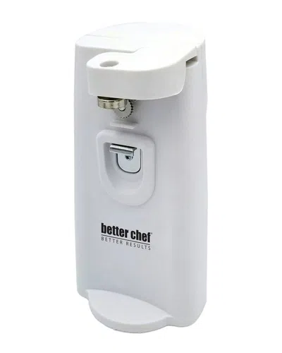 Better Chef Tall Can Opener With Knife Sharpener/bottle Opener In White
