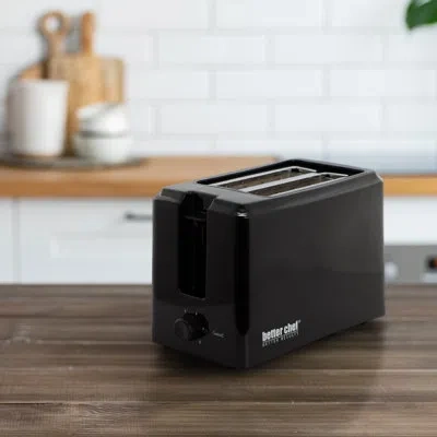 Better Chef Two Slice Cool Touch Toaster With 6 Adjustable Browning Levels In Black In Multi