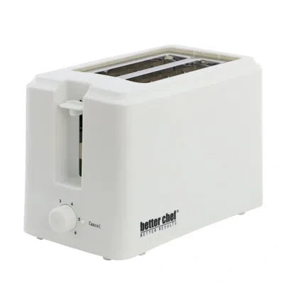 Better Chef Two Slice Cool Touch Toaster With 6 Adjustable Browning Levels In White