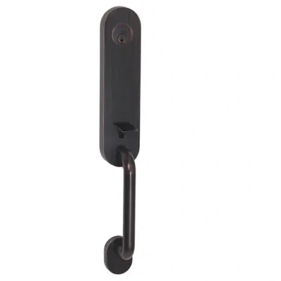 Better Home Products Atherton Handle With Knob And Deadbolt Reversible Entry Set In Dark Bronze