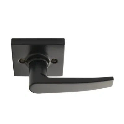 Better Home Products Bayview Dummy Straight Lever-satin Nickel In Matte Black