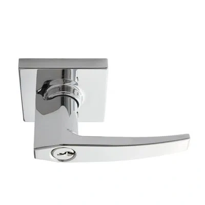 Better Home Products Bayview Entry Straight Lever-satin Nickel In Chrome