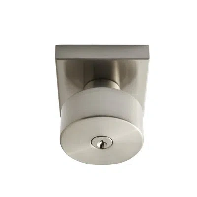 Better Home Products Belvedere 2.25'' Diameter Keyed Entry Round Knob In Satin Nickel