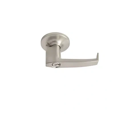 Better Home Products Candlestick Keyed Door Lever In Satin Nickel