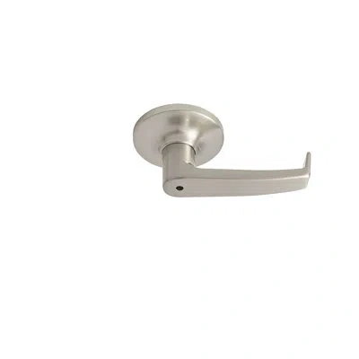 Better Home Products Candlestick Privacy Door Lever In Satin Nickel