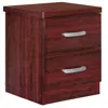 Better Home Products Cindy Faux Wood 2 Drawer Nightstand In Mahogany