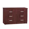 Better Home Products Dd & Pam 6 Drawer Engineered Wood Dresser In Mahogany