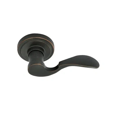 Better Home Products Dolores Park Passage Door Lever With Round Rosette In Dark Bronze