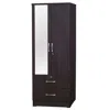 Better Home Products Grace Armoire Wardrobe With Mirror & Drawers In