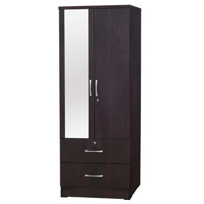 Better Home Products Grace Armoire Wardrobe With Mirror & Drawers In