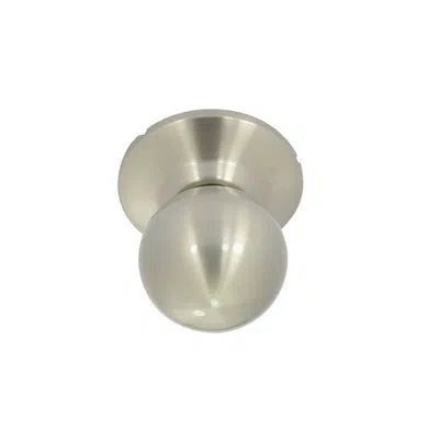 Better Home Products Handleset With Single Cylinder Deadbolt And Door Knob And Rosette In Satin Nickel