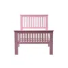 Better Home Products Jassmine Solid Wood Platform Pine Twin Bed In Pink