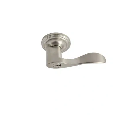 Better Home Products Lombard Keyed Door Lever In Satin Nickel