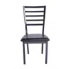 Better Home Products Milan Set Of 4 Stackable Metal Dining Chairs In Black