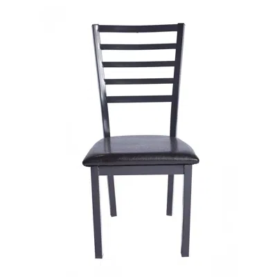 Better Home Products Milan Set Of 4 Stackable Metal Dining Chairs In Black