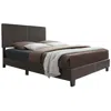 Better Home Products Nora Faux Leather Upholstered King Panel Bed In