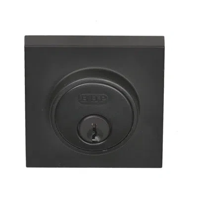 Better Home Products Single Cylinder Low Profile Deadbolt In Black