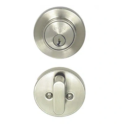 Better Home Products Single Cylinder Low Profile Deadbolt In Satin Nickel