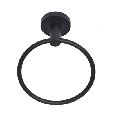 Better Home Products Skyline Boulevard Towel Ring In Black