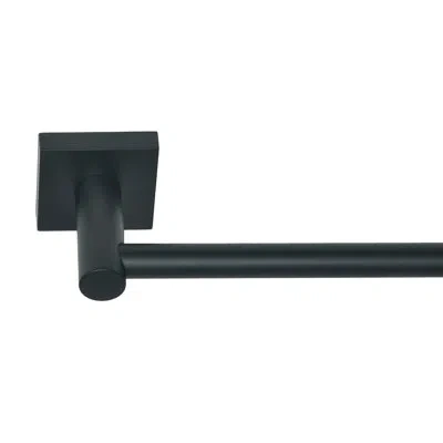 Better Home Products Tiburon 24" Wall Mounted Towel Bar In Black
