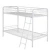Better Home Products Twin Over Twin Metal Bunk Bed