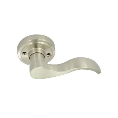 Better Home Products Twin Peaks Lower Half Handleset Door Lever In Satin Nickel