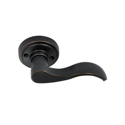 Better Home Products Twin Peaks Single Dummy Door Lever In Dark Bronze