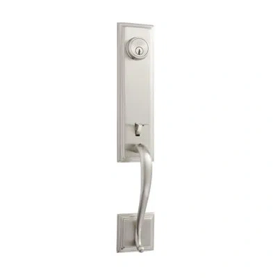 Better Home Products Union Square Handleset With Deadbolt And Door Knob And Rosette In Satin Nickel