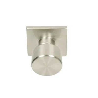 Better Home Products Union Square Passage Door Knob With Square Rosette In Satin Nickel