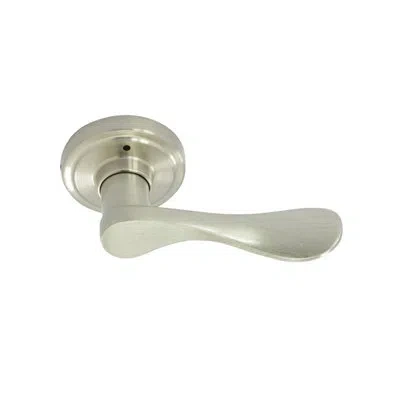 Better Home Products Waterfront Privacy Door Lever In Satin Nickel