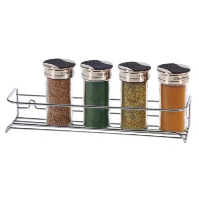 Better Houseware 6 Jar Spice Rack In Silver